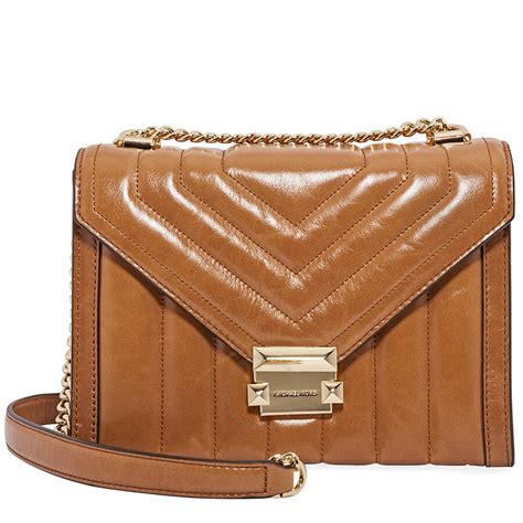 michael michael kors whitney large quilted leather shoulder bag|whitney medium quilted shoulder bag.